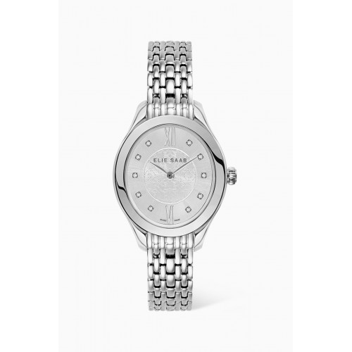 Elie Saab - Mystere D'Elie Elegance Diamond Swiss Stainless Steel Watch, 28mm