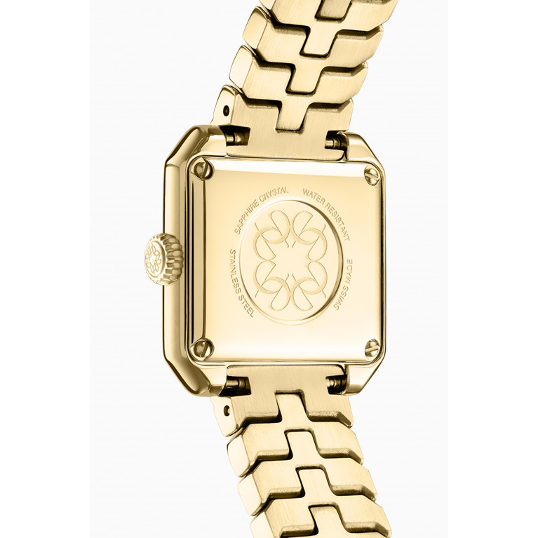 Elie Saab - Carré Swiss Diamond Yellow Gold-plated Watch, 25mm