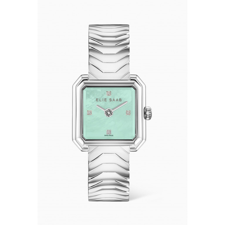 Elie Saab - Carré Swiss Stainless Steel Quartz Watch, 25mm
