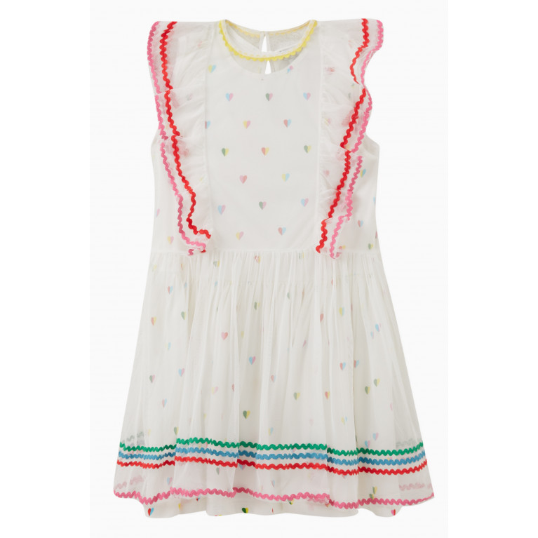 Stella McCartney - Ruffled Heart-printed Dress in Polyester