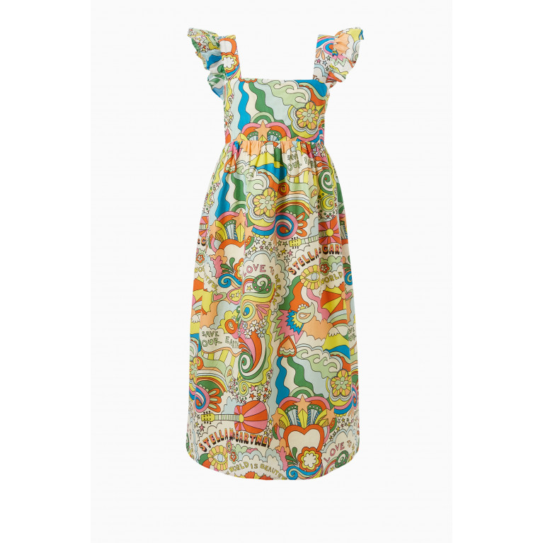 Stella McCartney - Graphic-printed Dress in Cotton Multicolour