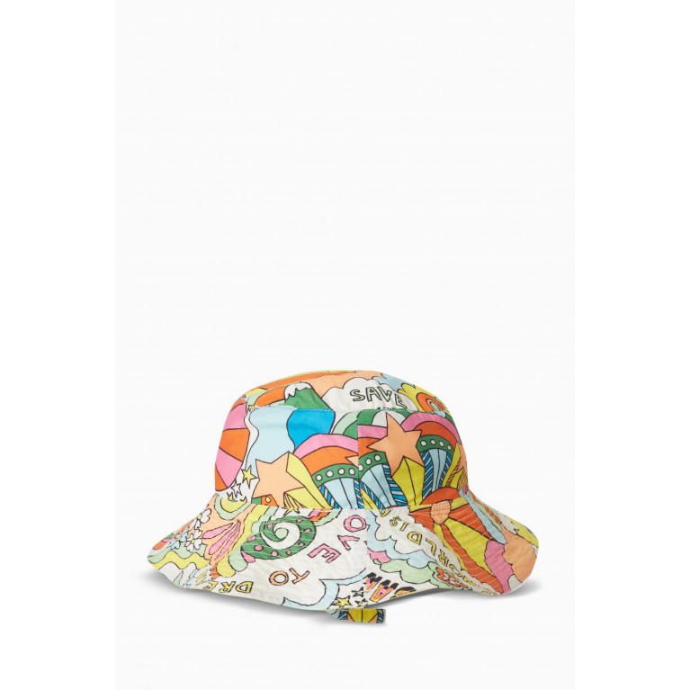 Stella McCartney - Graphic Print Bucket Hat in Cotton
