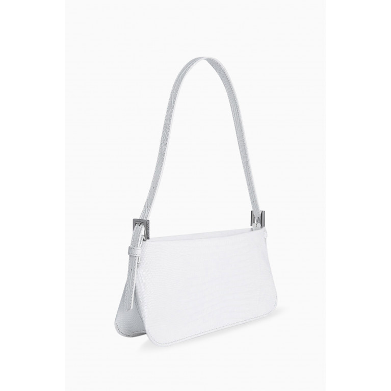 By Far - Dulce Shoulder Bag in Lizard-embossed Leather