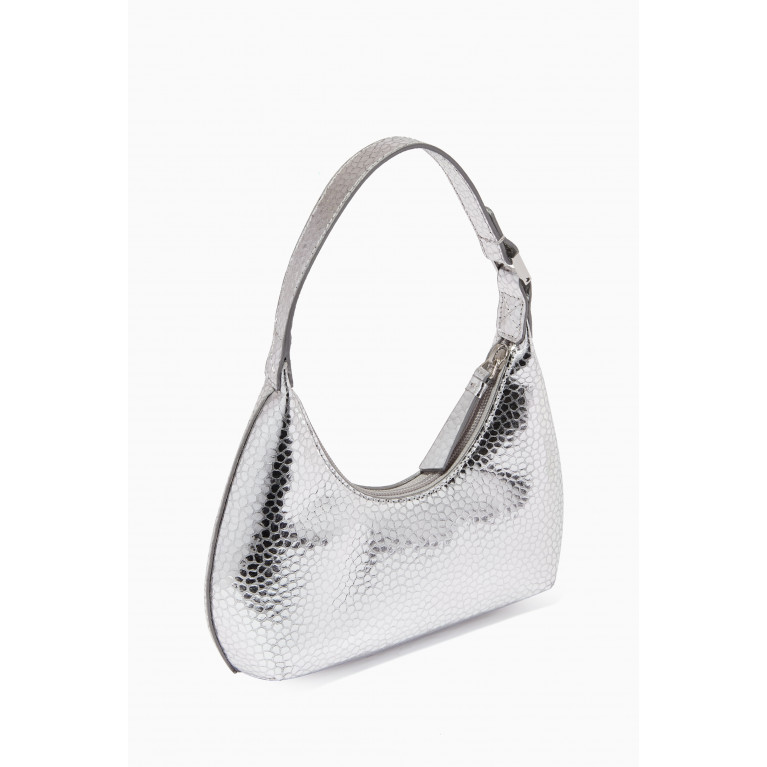 By Far - Baby Amber Shoulder Bag in Metallic Leather