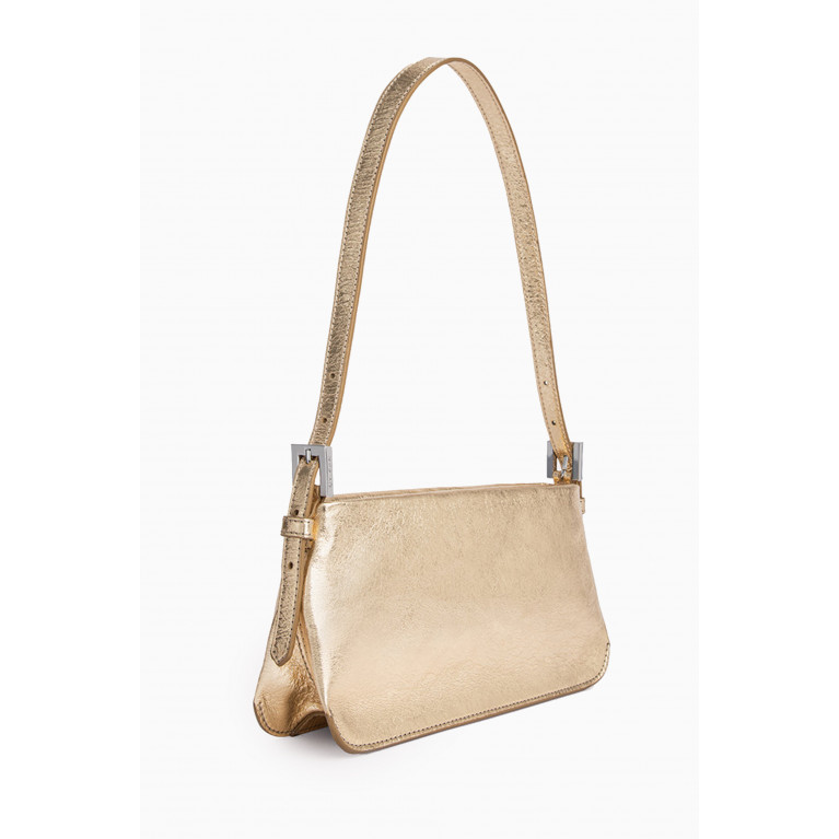 By Far - Dulce Shoulder Bag in Metallic Leather