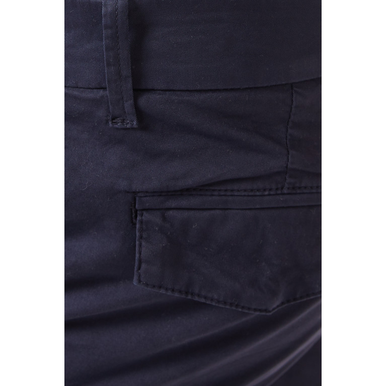 Eleventy - Chino Shorts in Stretch-cotton Blue