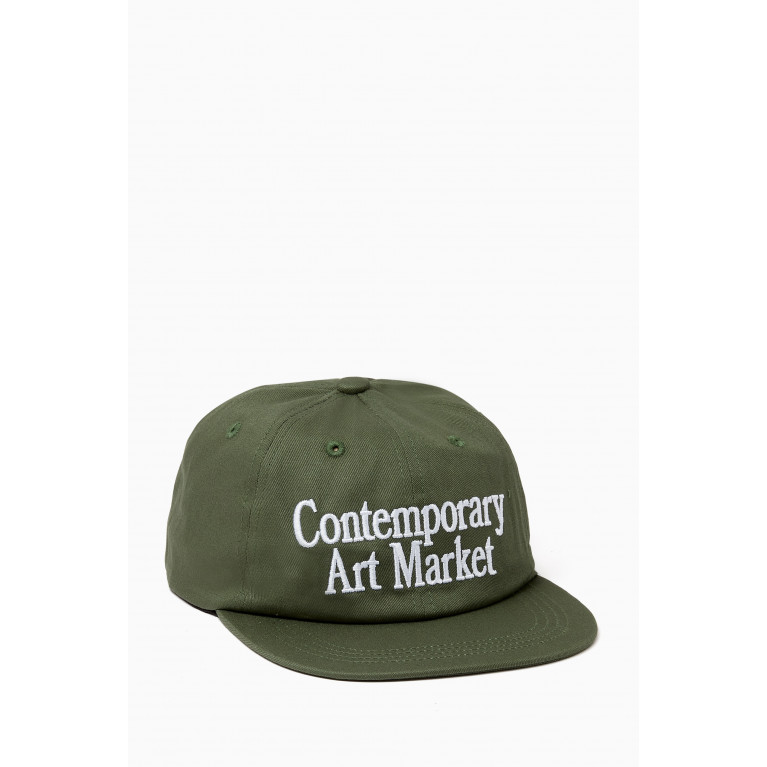 Market - Contemporary Art Market Dad Hat Green