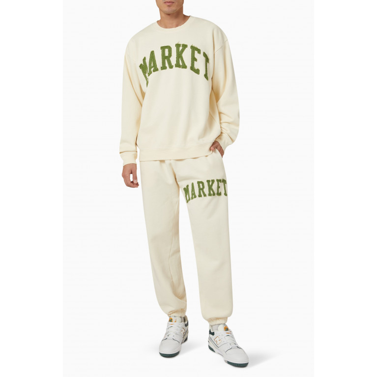Market - Logo Vintage Wash Sweatpants in Cotton Fleece