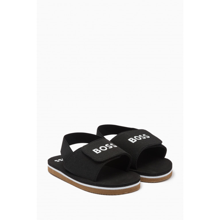 Boss - Logo Sandals in Textile