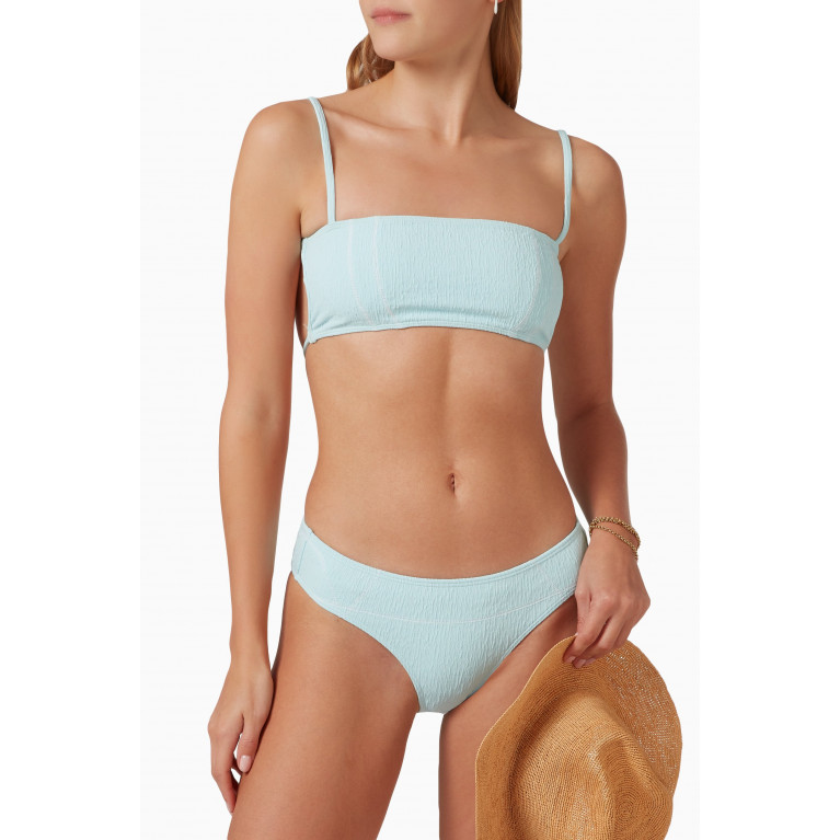 Frankies Bikinis - Kylee Bralette Bikini Top in Textured Stretch Jacquard