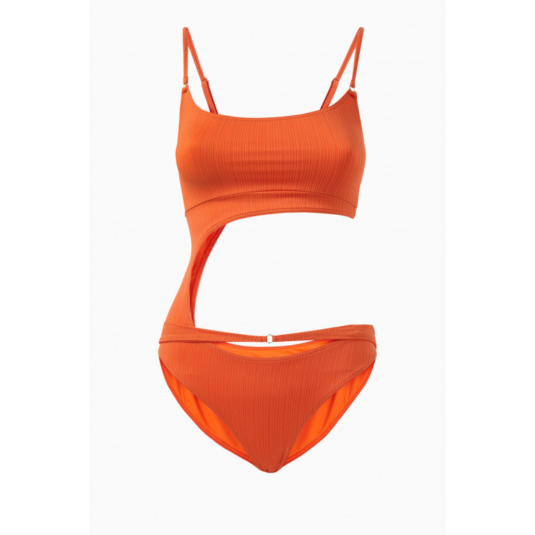 Frankies Bikinis - Thea Plisse One-piece Swimsuit