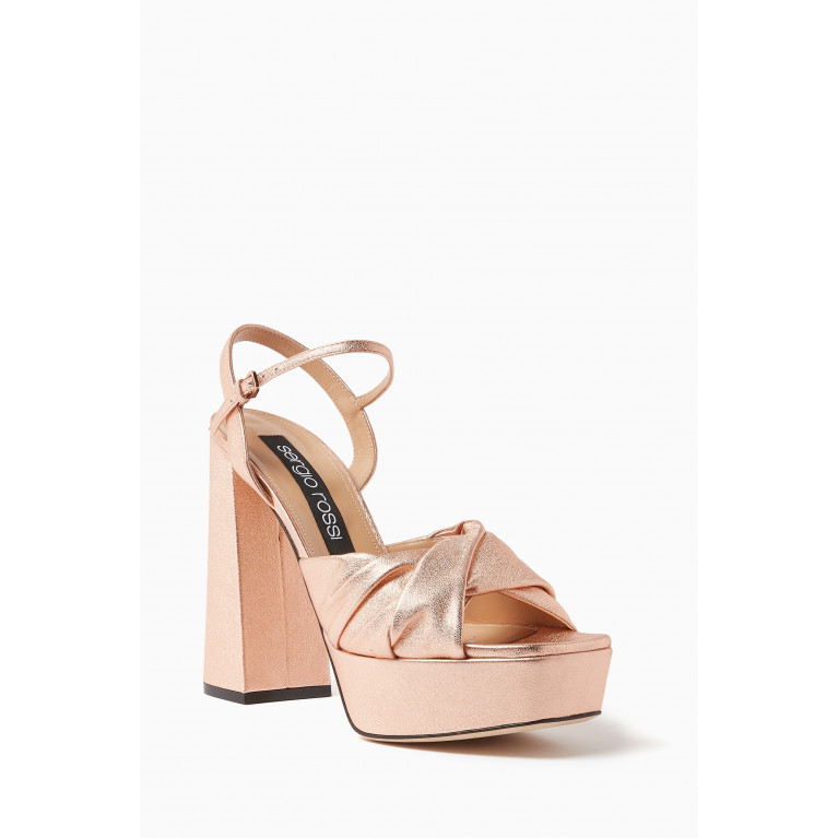 Sergio Rossi - Amber Platform Sandals in Nappa Leather