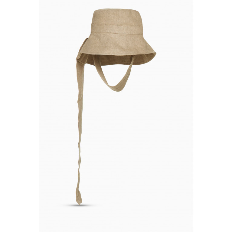 Jacquemus - Le Bob Bando Strap Bucket Hat in Linen