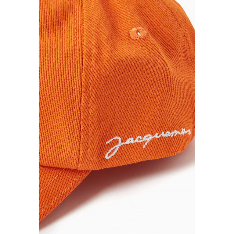 Jacquemus - La Casquette Signature Baseball Cap in Cotton Orange