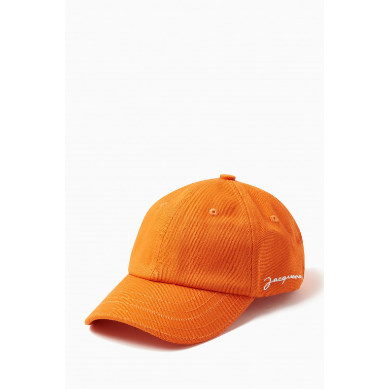 Jacquemus - La Casquette Signature Baseball Cap in Cotton Orange