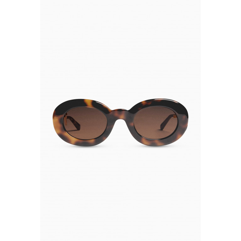 Jacquemus - Les Lunettes Pralu Sunglasses in Acetate Brown