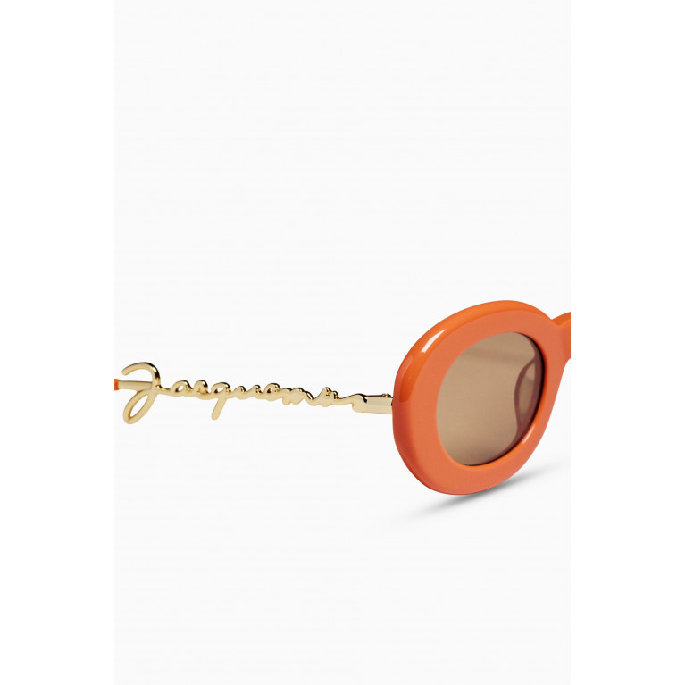 Jacquemus - Les Lunettes Pralu Sunglasses in Acetate Orange