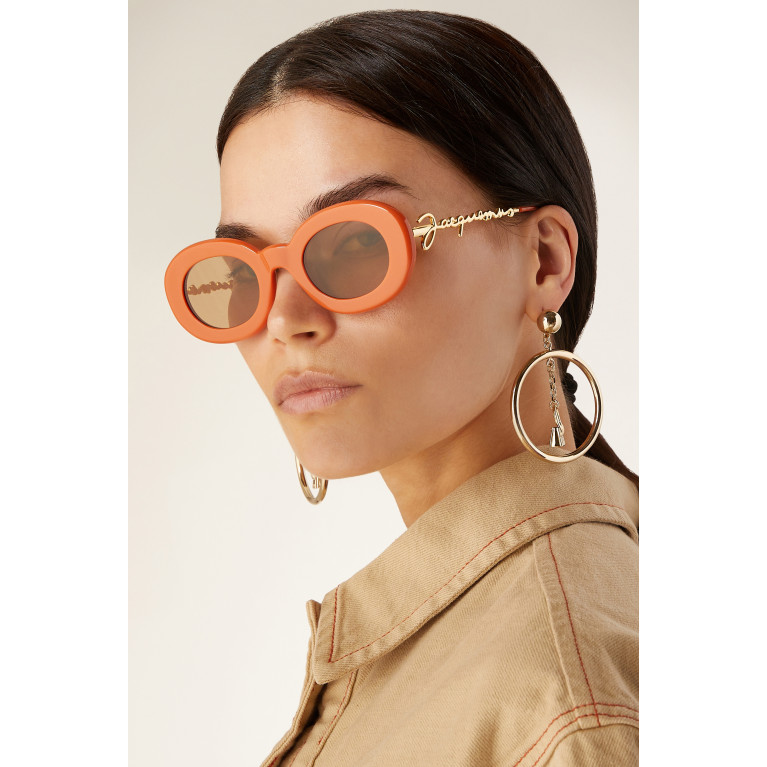 Jacquemus - Les Lunettes Pralu Sunglasses in Acetate Orange