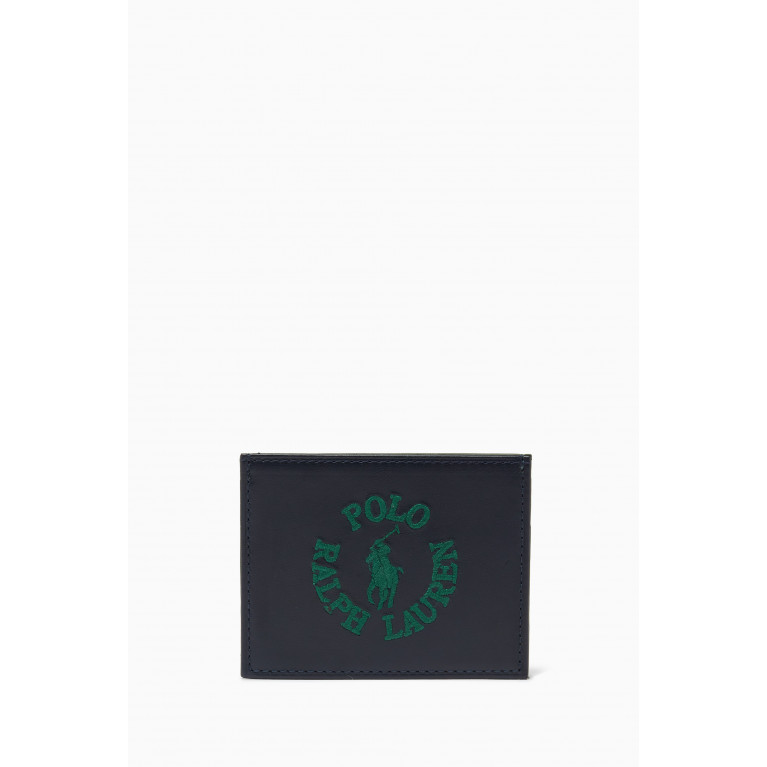 Polo Ralph Lauren - Logo Embroidered Card Case in Leather