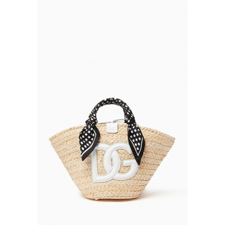 Dolce & Gabbana - Kendra DG Logo Bag in Straw