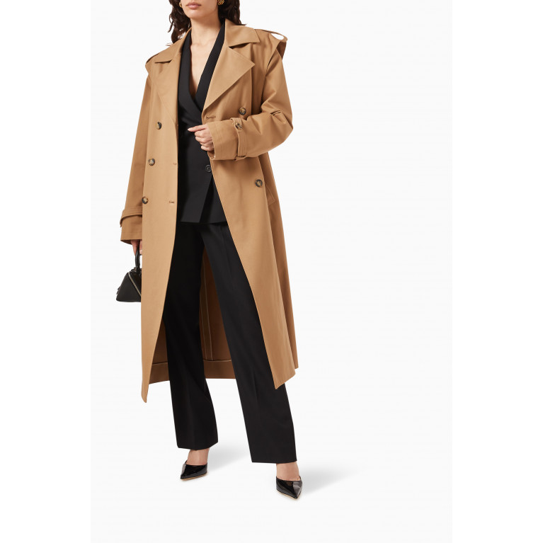 Armarium - Roopal Belted Trench Coat in Cotton