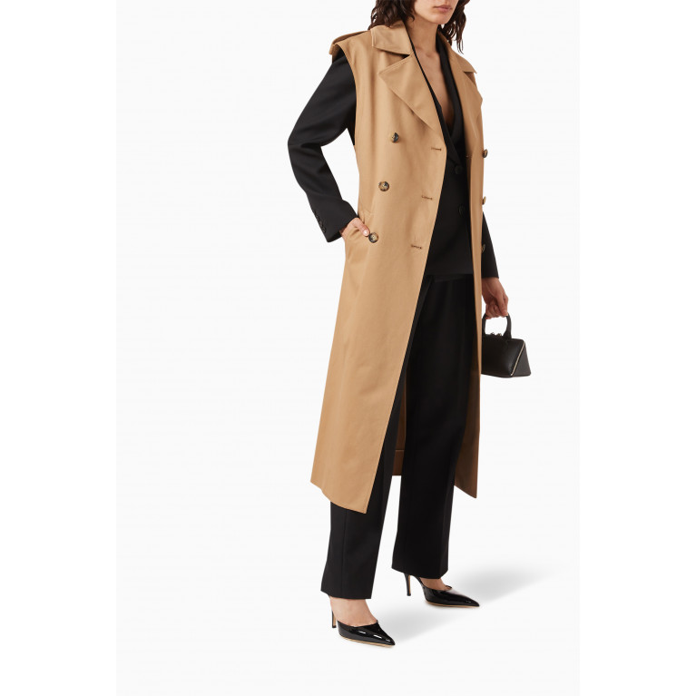 Armarium - Roopal Belted Trench Coat in Cotton