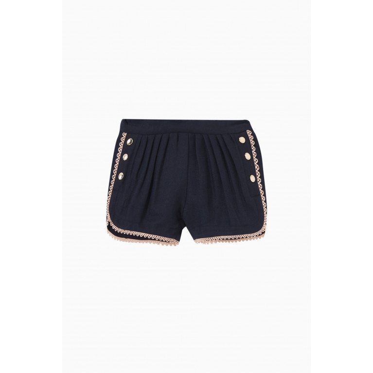 Chloé - Decorative Shorts in Linen-blend