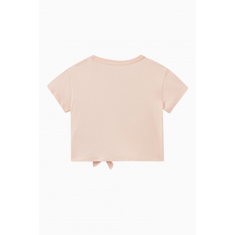 Chloé - Bow-detail Logo-print T-shirt in Cotton