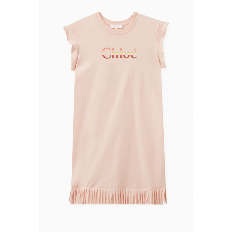 Chloé - Logo Dress in Cotton Jersey