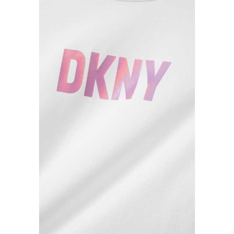DKNY - Metallic Logo T-shirt in Jersey