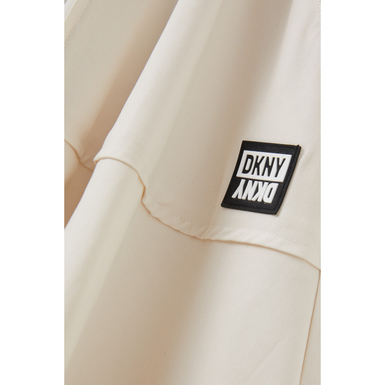DKNY - Logo-patch Zipped Midi Skirt in Lyocell-blend