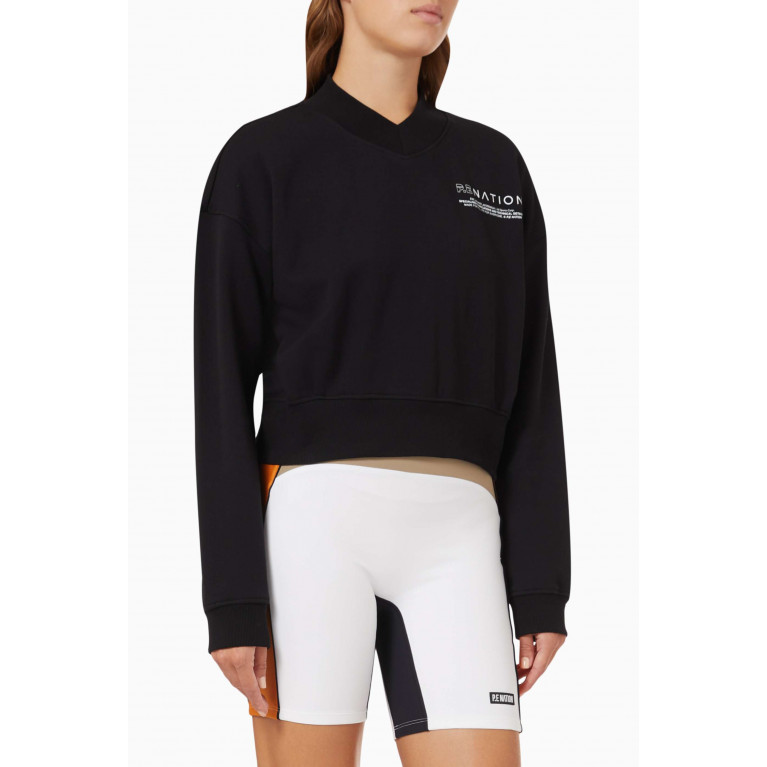 P.E. Nation - Challenge Cropped Sweat in Organic Cotton