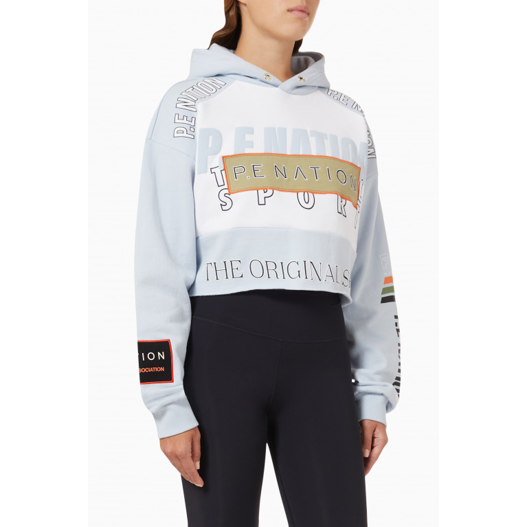 P.E. Nation - Cruiser Cropped Hoodie in Organic Cotton