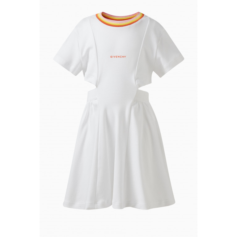 Givenchy - Logo-print Dress in Cotton White