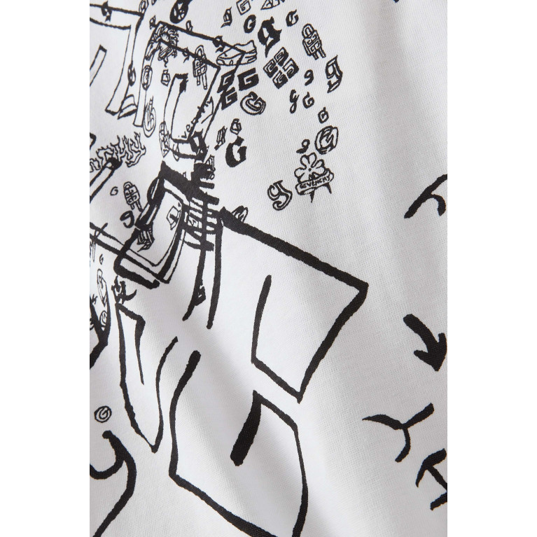 Givenchy - Graffiti Print T-shirt in Cotton