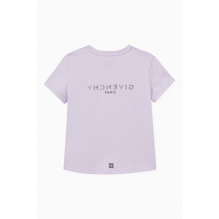 Givenchy - Logo T-shirt in Cotton Purple
