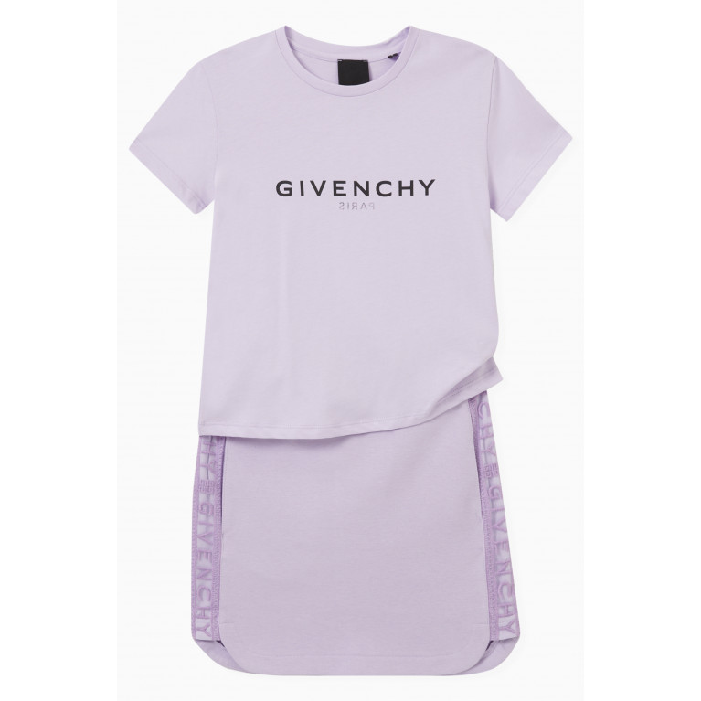 Givenchy - Logo T-shirt in Cotton Purple