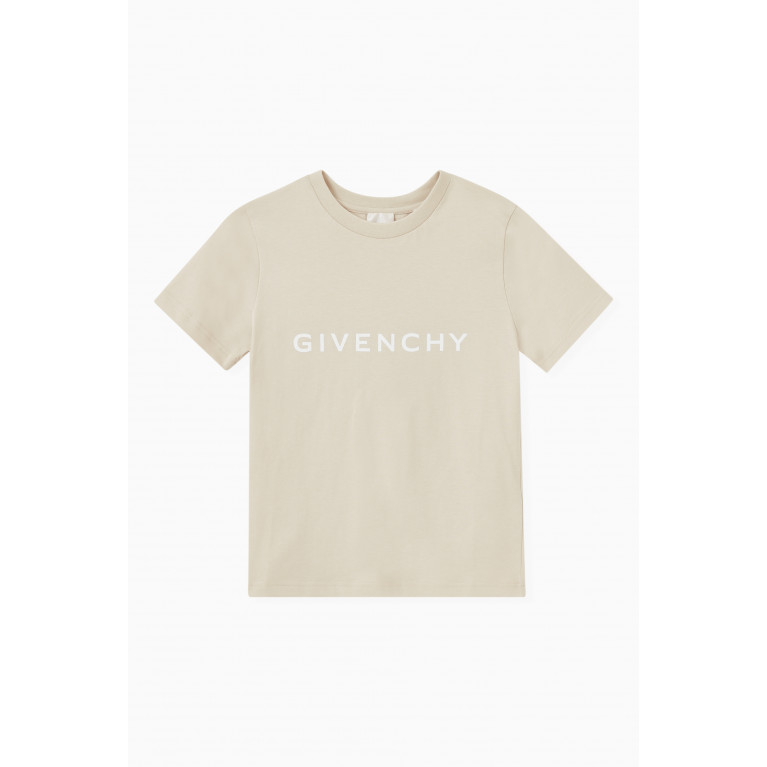 Givenchy - Logo Print T-shirt in Cotton Neutral