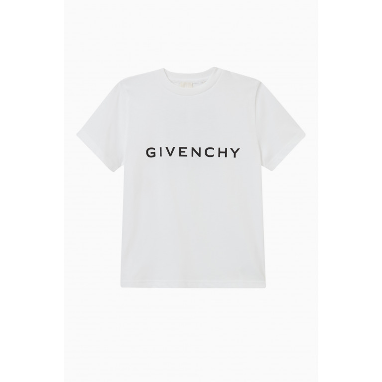 Givenchy - Logo Print T-shirt in Cotton White