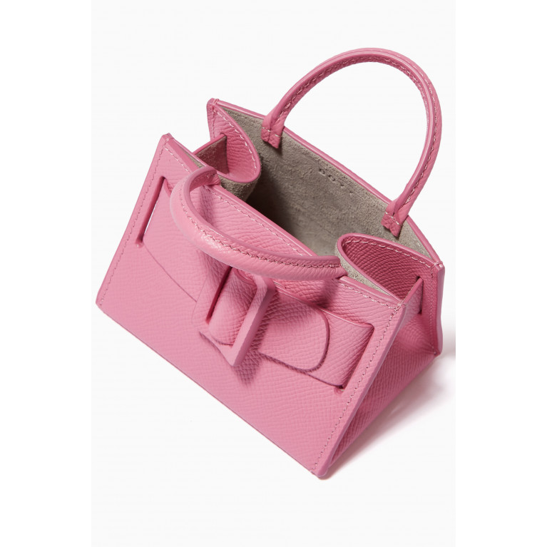 BOYY - Bobby Charm Mini Crossbody Bag in Palmellato Calfskin Pink