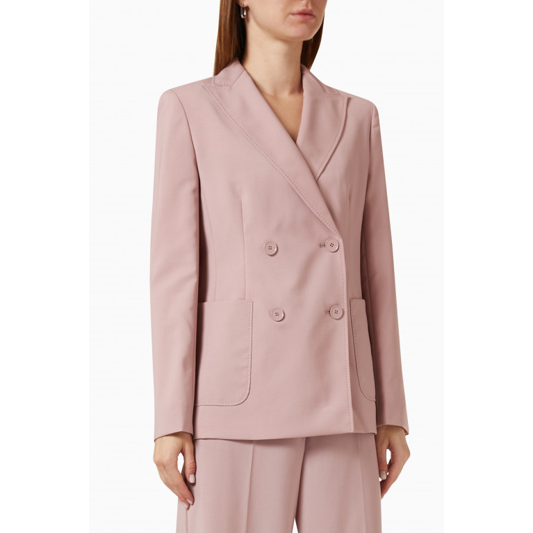 Weekend Max Mara - Nervoso Double-breasted Jacket in Stretch-wool