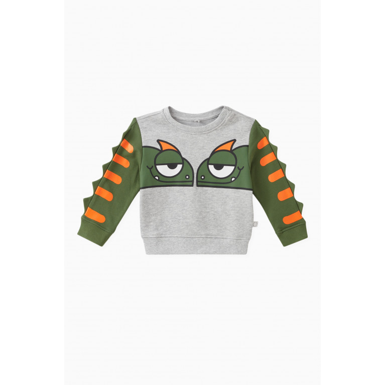 Stella McCartney - Gecko-print Sweatshirt in Organic Cotton-jersey