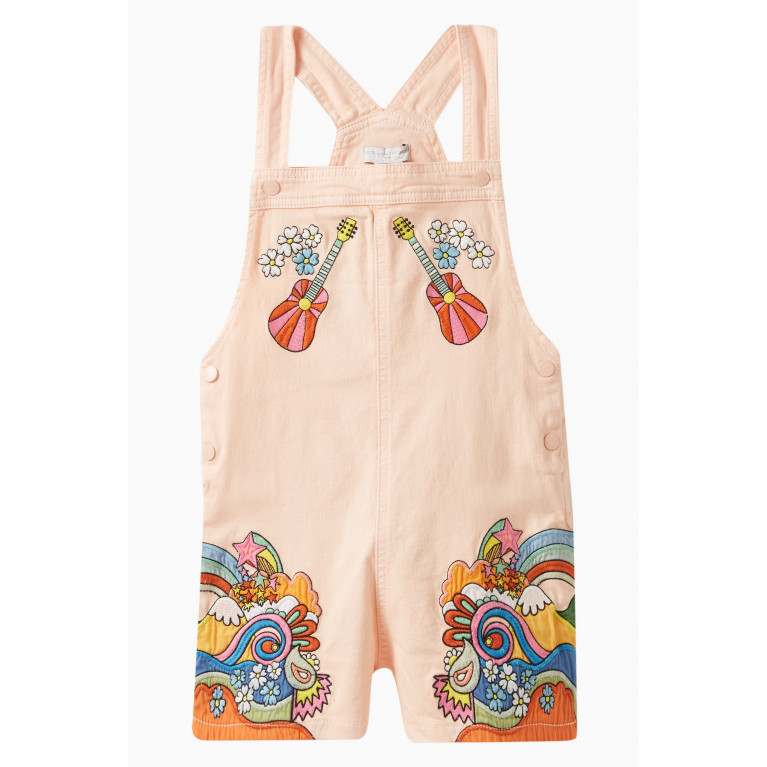 Stella McCartney - Embroidered Dungarees in Denim