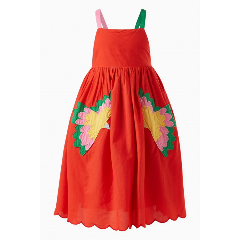 Stella McCartney - Bird Motif Dress in Cotton Linen