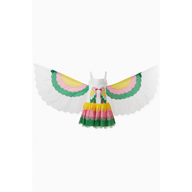 Stella McCartney - Winged Parrot Appliqué Dress