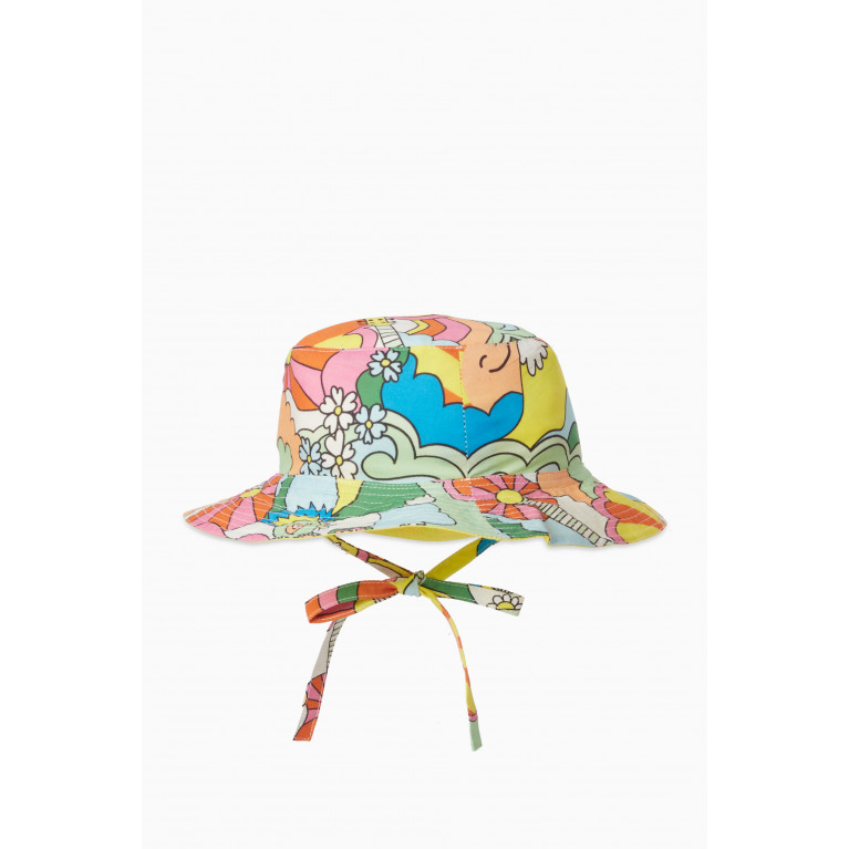 Stella McCartney - Graphic Print Bucket Hat in Cotton