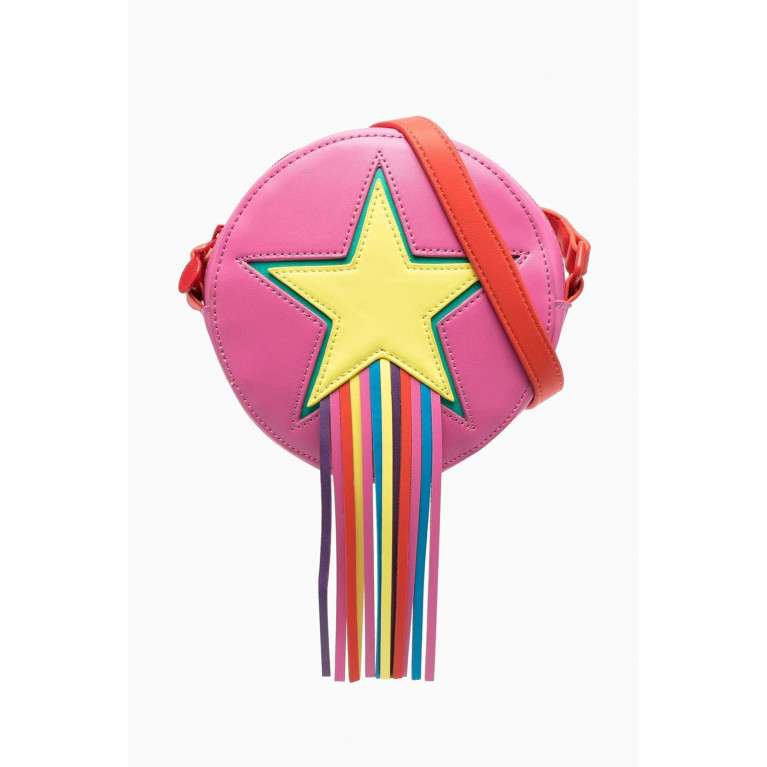 Stella McCartney - Rainbow-Fringe Star Crossbody Bag in PU