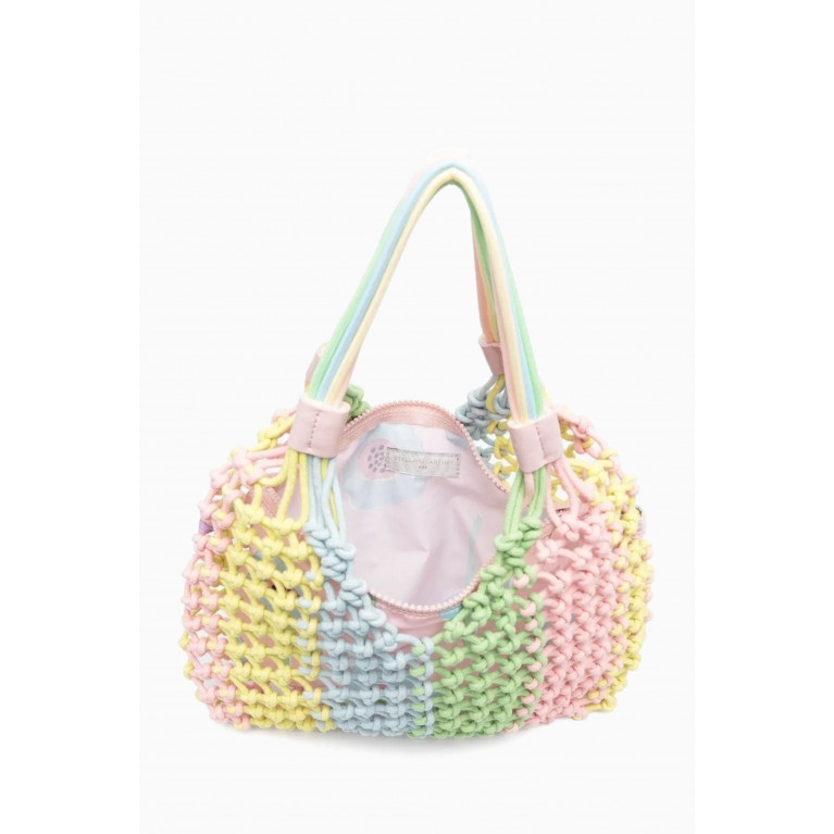 Stella McCartney - Rainbow Knitted Shoulder Bag in Cotton