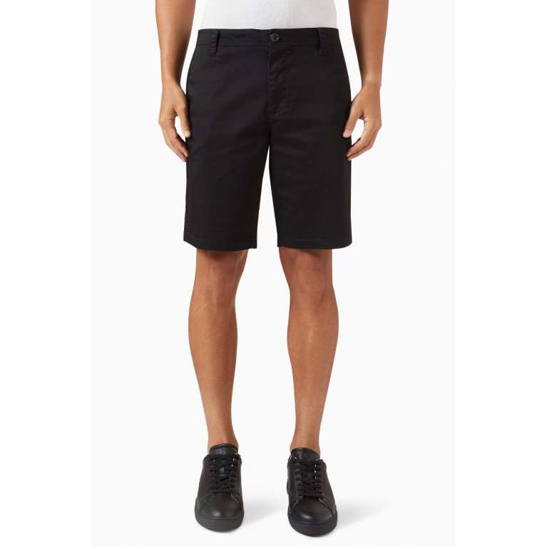 Armani Exchange - Bermuda Shorts in Cotton Blend Black