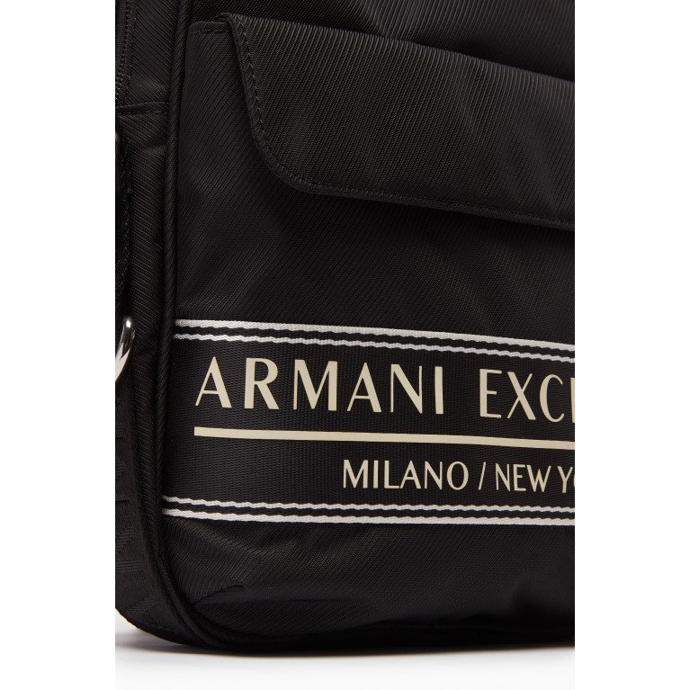 Armani Exchange - City Life Logo Crossbody Bag in Techno Fabric